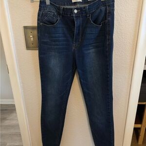 Kensie Dark Blue High-Rise Skinny Jeans